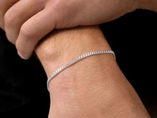 Silver Curb Bracelet