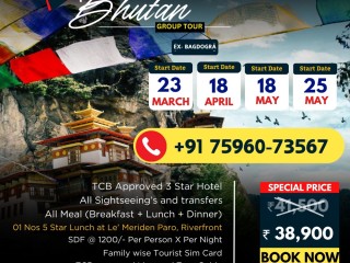 Bhutan package tour from Ahmedabad