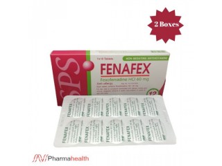 Buy Fexofenadine – Fenafex 60 mg 2 Boxes (10*10) 20 Tablets online