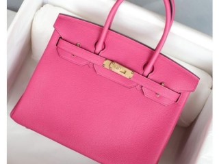 HERMES Birkin 30 Rose Mexico Togo