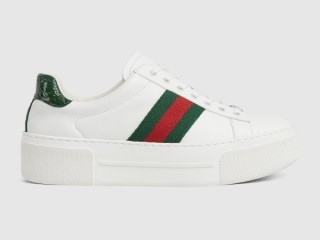 Gucci Ace Leather White Sneaker Replica