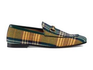 Gucci Mens Jordaan Tartan Tweed Loafer Reps