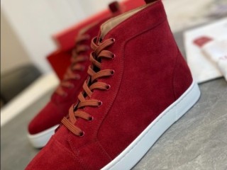 Christian Louboutin Louis High Red Sneaker Reps