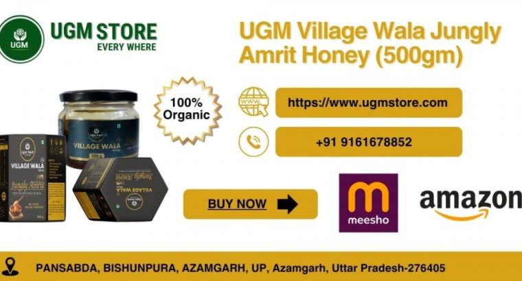 Village Wala Jungly Amrit Honey 500gm – Raw, Pure Jungle Honey
