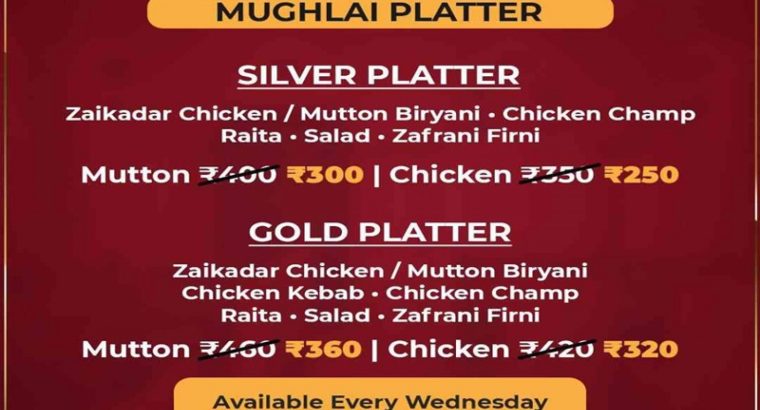 Feast Like A Nawab – Wednesday Mughlai Platter @ Biryanishk