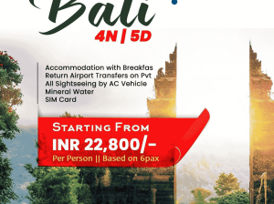 BALI PACKAGES FROM KOLKATA WITH FLIGHT