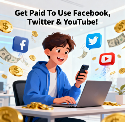 : 💰 Get Paid To Use Facebook, Twitter & YouTube — Earn From Social Media You Already Use!
