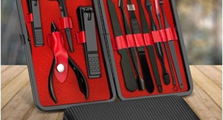 12 Pieces Manicure Pedicure Nail Care Set Cutter Clippers Tool Kit For Women Men