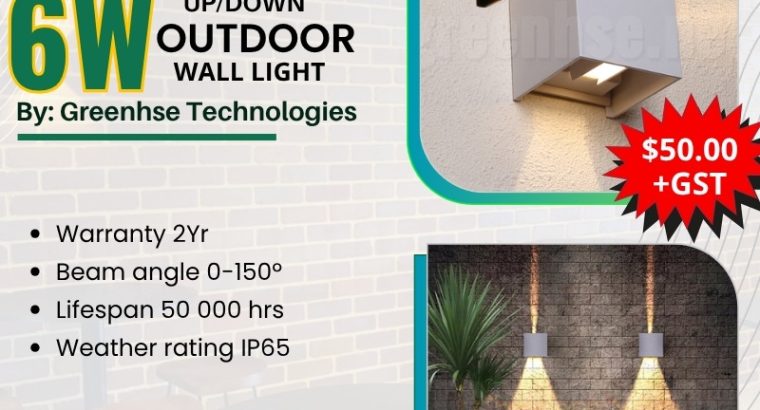 Buy 6W Up/Down LED Outdoor Wall Light in Perth