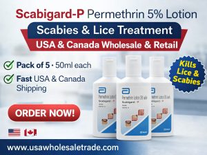 Scabigard-P***Permethrin***5% Lotion – Scabies & Lice***Treatment | Pack***of***5 | Wholesale & Retail***USA