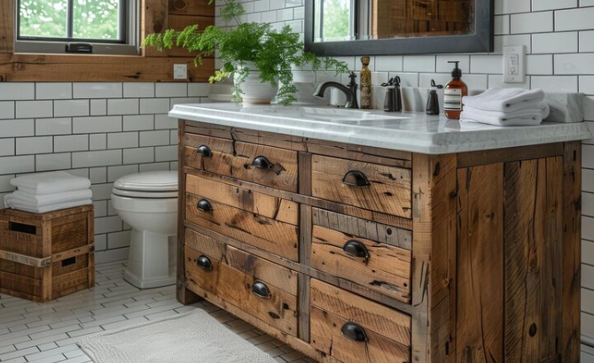 Stylish***Bathroom***Vanity***with***Drawers***Near***Toronto