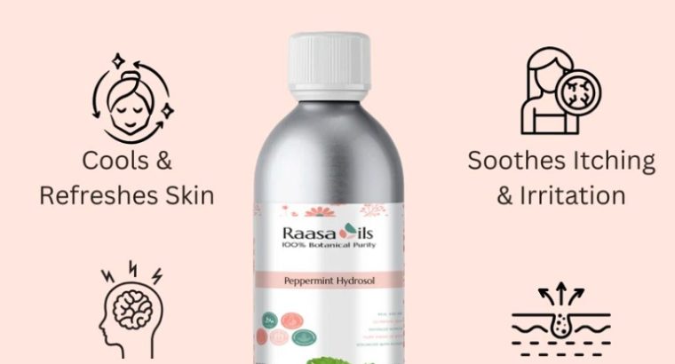 Pure***Peppermint***Hydrosol***for***Cosmetic & Beauty***Products | Raasa***Oils