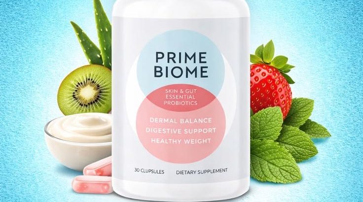 PrimeBiome***Gut***Health***Support***for***Clear***Skin & Natural***Glow | Digestive***Balance***Formula