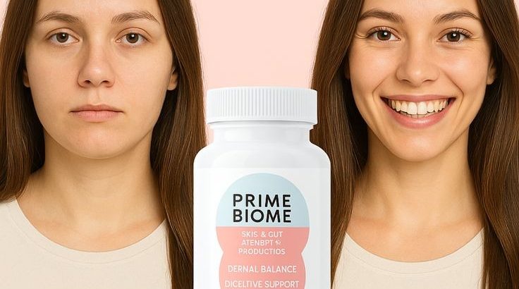 PrimeBiome***Gut***Health***Support***for***Clear***Skin & Natural***Glow | Digestive***Balance***Formula